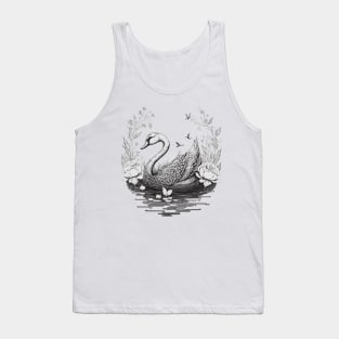 Beautiful Swan Tank Top